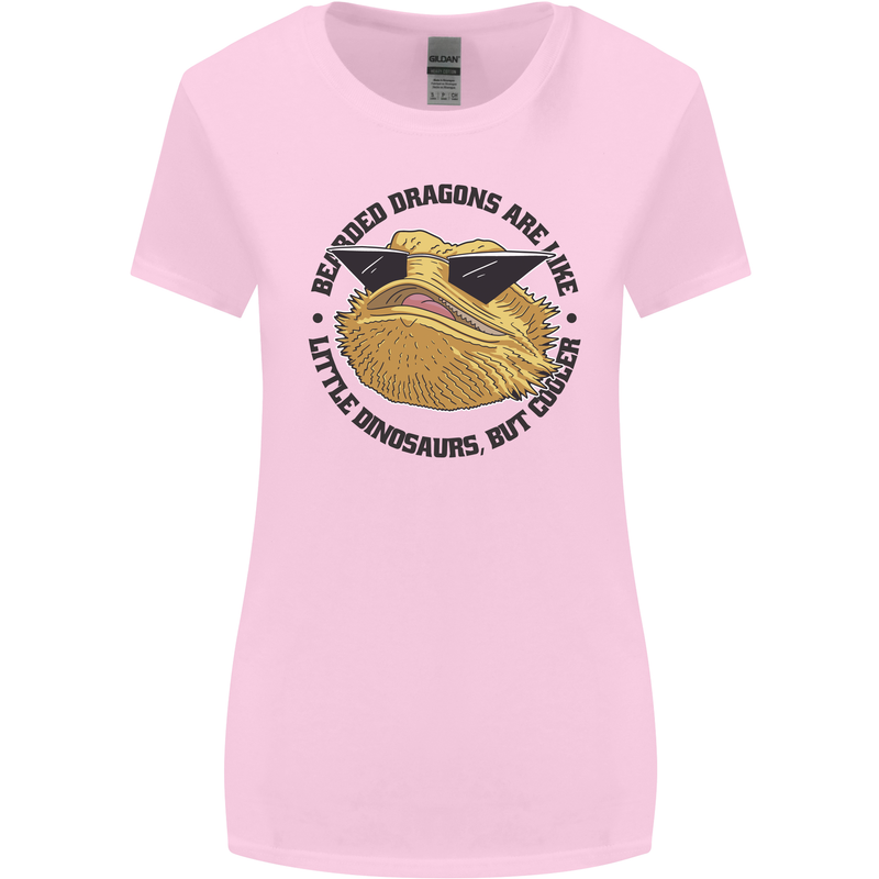 Bearded Dragons Are Like Little Dinosaurs Womens Wider Cut T-Shirt Light Pink