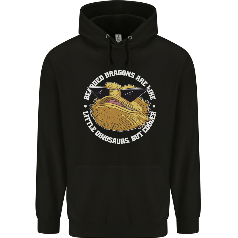 Bearded Dragons Like Little Dinosaurs Childrens Kids Hoodie Black