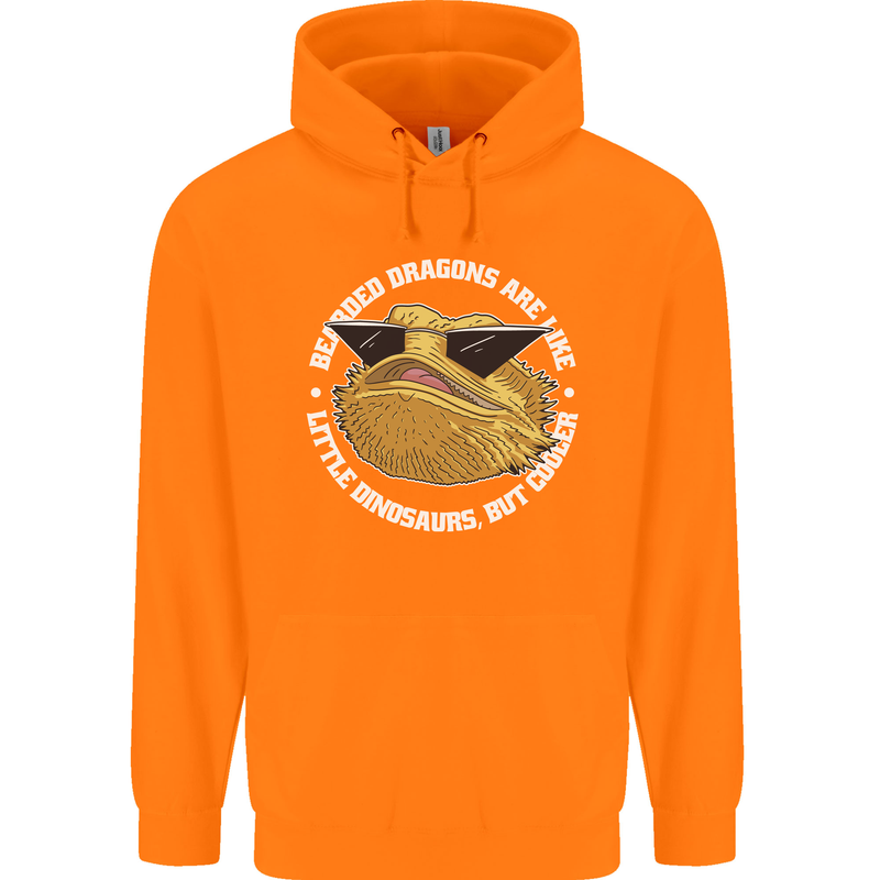 Bearded Dragons Like Little Dinosaurs Childrens Kids Hoodie Orange