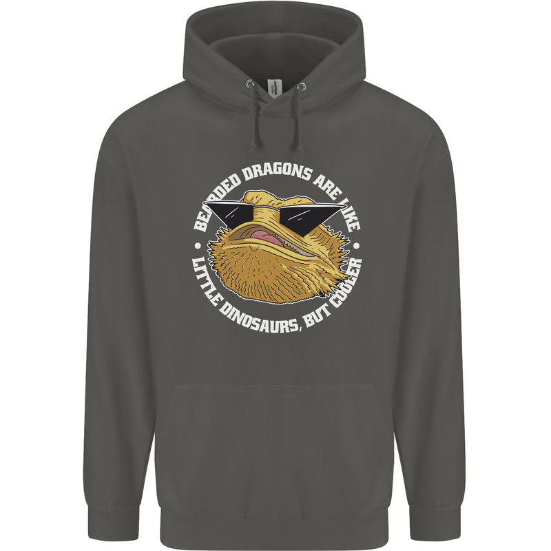 Bearded Dragons Like Little Dinosaurs Childrens Kids Hoodie Storm Grey