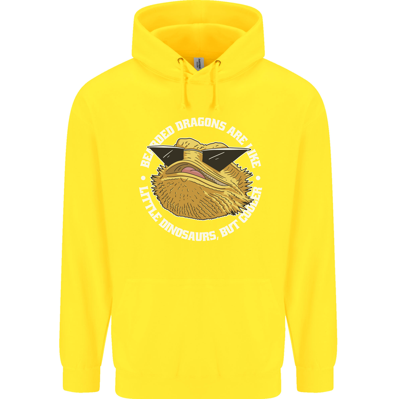Bearded Dragons Like Little Dinosaurs Childrens Kids Hoodie Yellow
