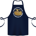 Bearded Dragons Like Little Dinosaurs Cotton Apron 100% Organic Navy Blue
