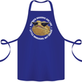 Bearded Dragons Like Little Dinosaurs Cotton Apron 100% Organic Royal Blue