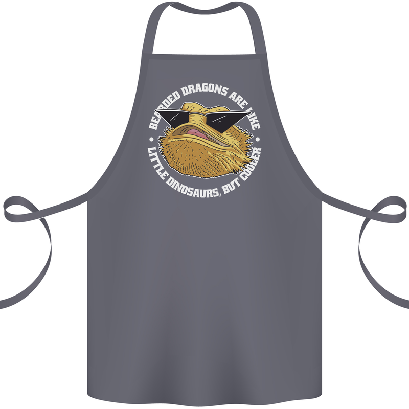 Bearded Dragons Like Little Dinosaurs Cotton Apron 100% Organic Steel