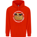Bearded Dragons Like Little Dinosaurs Mens 80% Cotton Hoodie Bright Red