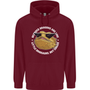 Bearded Dragons Like Little Dinosaurs Mens 80% Cotton Hoodie Maroon