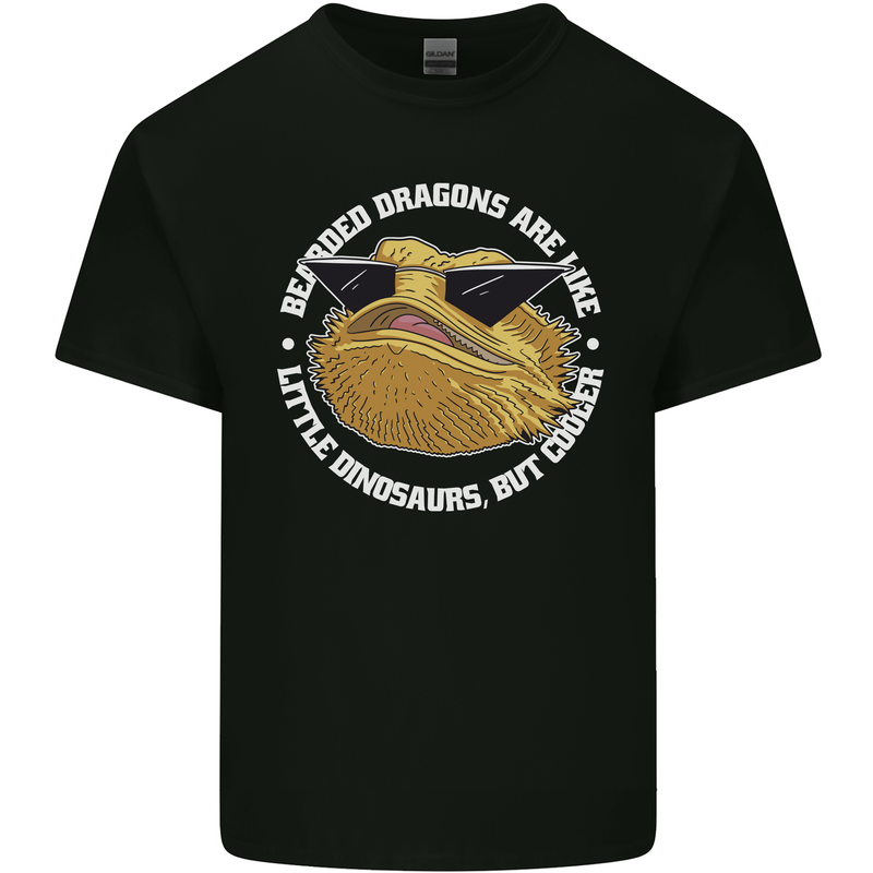 Bearded Dragons Like Little Dinosaurs Mens Cotton T-Shirt Tee Top Black
