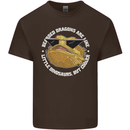 Bearded Dragons Like Little Dinosaurs Mens Cotton T-Shirt Tee Top Dark Chocolate