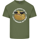 Bearded Dragons Like Little Dinosaurs Mens Cotton T-Shirt Tee Top Military Green