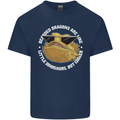 Bearded Dragons Like Little Dinosaurs Mens Cotton T-Shirt Tee Top Navy Blue