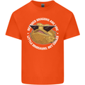 Bearded Dragons Like Little Dinosaurs Mens Cotton T-Shirt Tee Top Orange