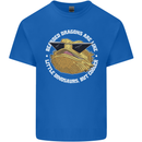 Bearded Dragons Like Little Dinosaurs Mens Cotton T-Shirt Tee Top Royal Blue