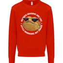 Bearded Dragons Like Little Dinosaurs Mens Sweatshirt Jumper Bright Red