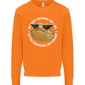 Bearded Dragons Like Little Dinosaurs Mens Sweatshirt Jumper Orange