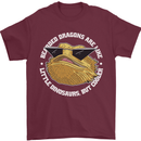 Bearded Dragons Like Little Dinosaurs Mens T-Shirt 100% Cotton Maroon