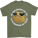 Bearded Dragons Like Little Dinosaurs Mens T-Shirt 100% Cotton Military Green