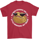 Bearded Dragons Like Little Dinosaurs Mens T-Shirt 100% Cotton Red