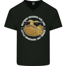 Bearded Dragons Like Little Dinosaurs Mens V-Neck Cotton T-Shirt Black