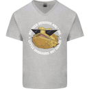 Bearded Dragons Like Little Dinosaurs Mens V-Neck Cotton T-Shirt Sports Grey