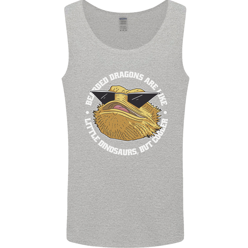 Bearded Dragons Like Little Dinosaurs Mens Vest Tank Top Sports Grey