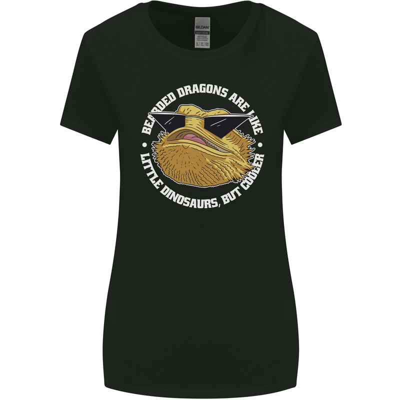 Bearded Dragons Like Little Dinosaurs Womens Wider Cut T-Shirt Black