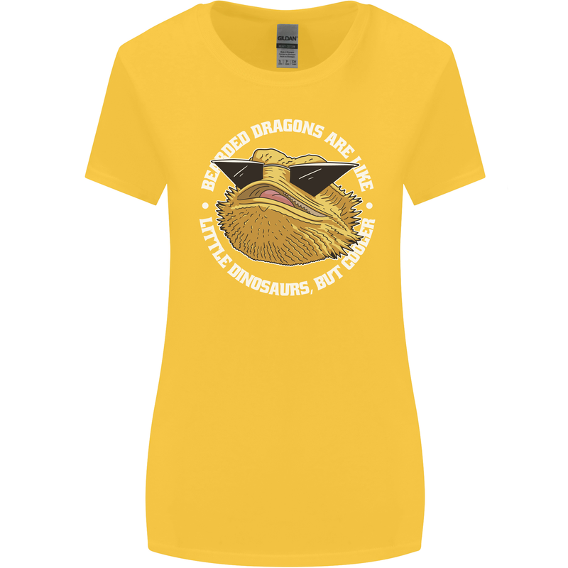 Bearded Dragons Like Little Dinosaurs Womens Wider Cut T-Shirt Yellow