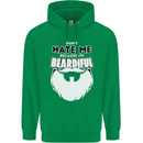 Beardiful Funny Beard Childrens Kids Hoodie Irish Green