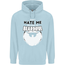Beardiful Funny Beard Childrens Kids Hoodie Light Blue