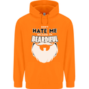 Beardiful Funny Beard Childrens Kids Hoodie Orange