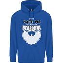 Beardiful Funny Beard Childrens Kids Hoodie Royal Blue