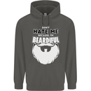 Beardiful Funny Beard Childrens Kids Hoodie Storm Grey