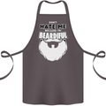 Beardiful Funny Beard Cotton Apron 100% Organic Dark Grey