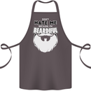 Beardiful Funny Beard Cotton Apron 100% Organic Dark Grey