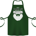 Beardiful Funny Beard Cotton Apron 100% Organic Forest Green