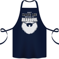 Beardiful Funny Beard Cotton Apron 100% Organic Navy Blue