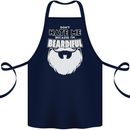 Beardiful Funny Beard Cotton Apron 100% Organic Navy Blue