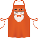 Beardiful Funny Beard Cotton Apron 100% Organic Orange