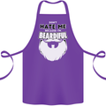 Beardiful Funny Beard Cotton Apron 100% Organic Purple