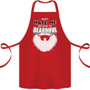 Beardiful Funny Beard Cotton Apron 100% Organic Red
