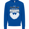 Beardiful Funny Beard Kids Sweatshirt Jumper Royal Blue