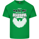 Beardiful Funny Beard Kids T-Shirt Childrens Irish Green