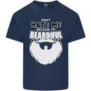 Beardiful Funny Beard Kids T-Shirt Childrens Navy Blue