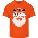 Beardiful Funny Beard Kids T-Shirt Childrens Orange