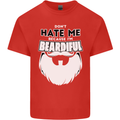 Beardiful Funny Beard Kids T-Shirt Childrens Red