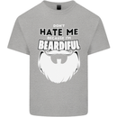 Beardiful Funny Beard Kids T-Shirt Childrens Sports Grey