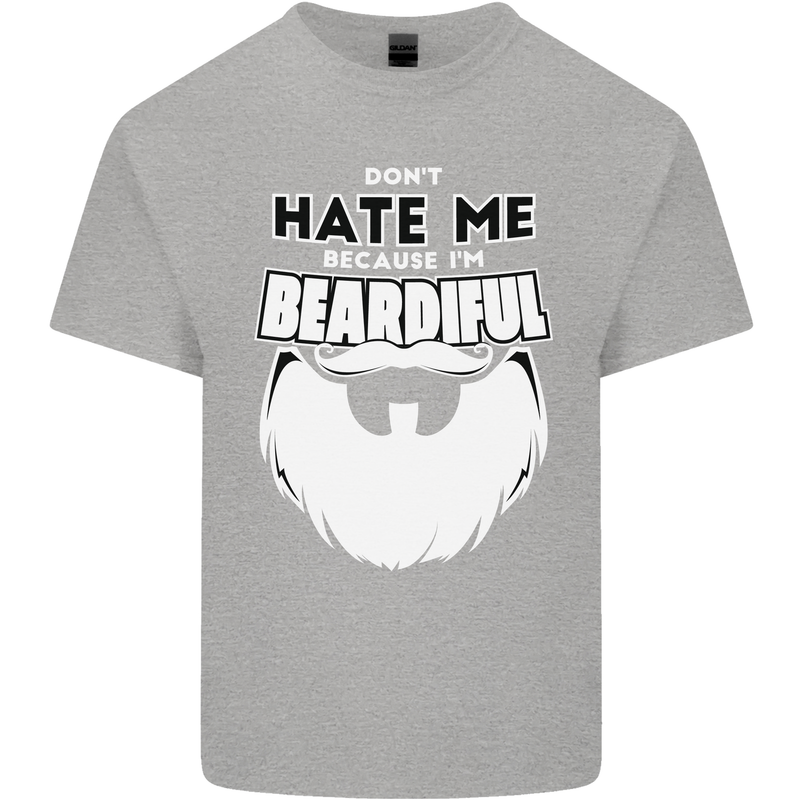 Beardiful Funny Beard Kids T-Shirt Childrens Sports Grey