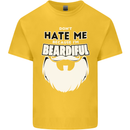 Beardiful Funny Beard Kids T-Shirt Childrens Yellow