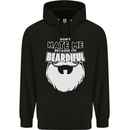 Beardiful Funny Beard Mens 80% Cotton Hoodie Black