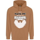 Beardiful Funny Beard Mens 80% Cotton Hoodie Caramel Latte