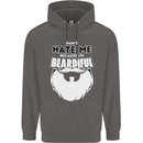 Beardiful Funny Beard Mens 80% Cotton Hoodie Charcoal